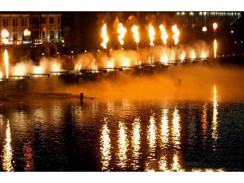 Fire and Water Fountain